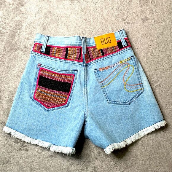 COPY - Urban Outfitters BDG A-Line High Rise Boho Cutoff Denim Blanket Patchwor… - Picture 7 of 15